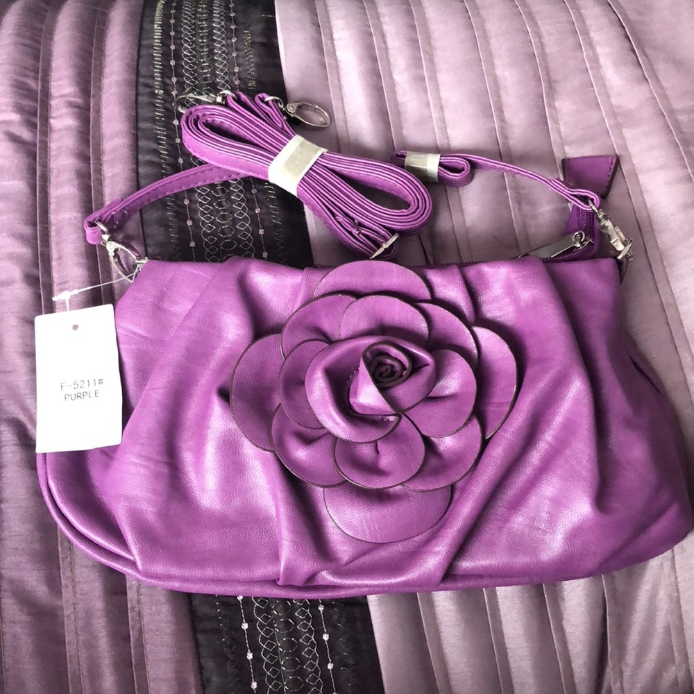 Purple Rose Crossbody/Purse